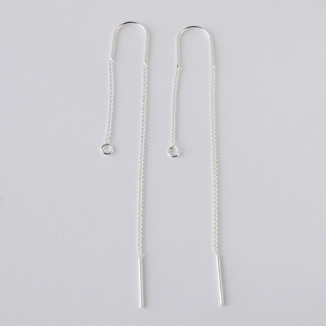 Solid 925 Sterling Silver earring wires with open Loop, earring wires for  jewelry making hypoallergenic